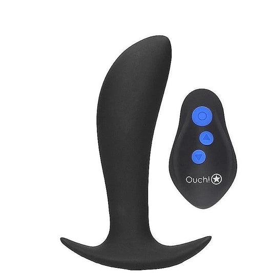 OUCH! e-Stim & Vibrating Butt Plug by Shots Toys
