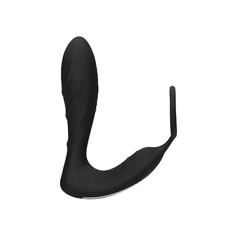 OUCH! E-stim & Vibrating Butt Plug With Cock Ring