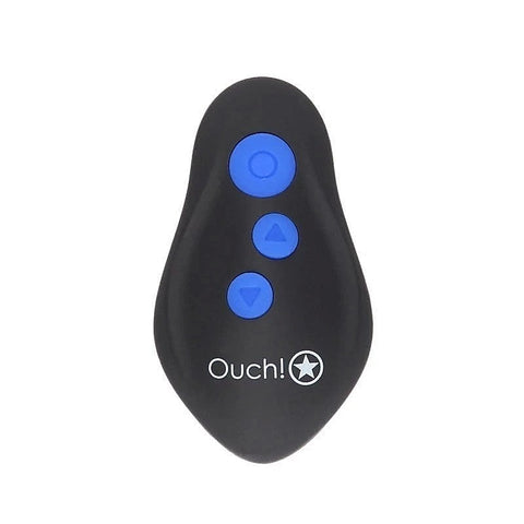 OUCH! E-stim & Vibrating Butt Plug With Cock Ring