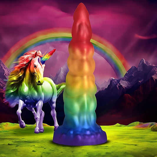 Magic Rider Unicorn Silicone Dildo by XR Brands