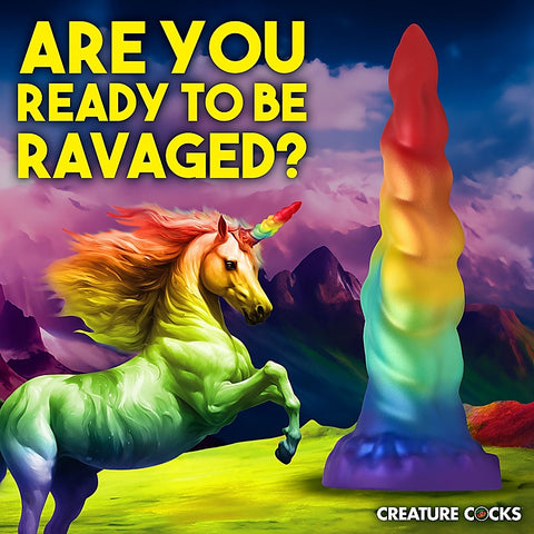 Magic Rider Unicorn Silicone Dildo by XR Brands