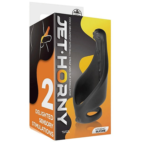 Excellent Power Cock Ring with Strap and Stimulator