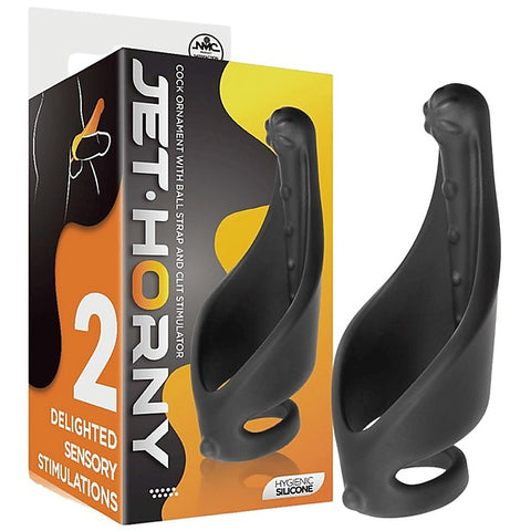 Excellent Power Cock Ring with Strap and Stimulator