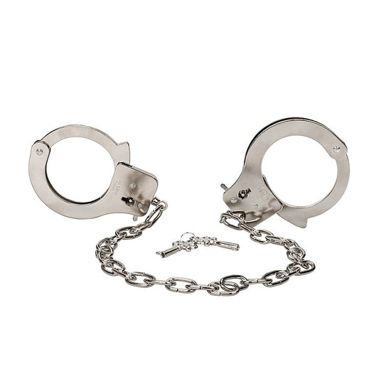BDSM Play Chrome Hand Cuffs by California Exotics