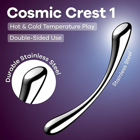Cosmic Crest 1 High Quality Metal Dildo by Satisfyer