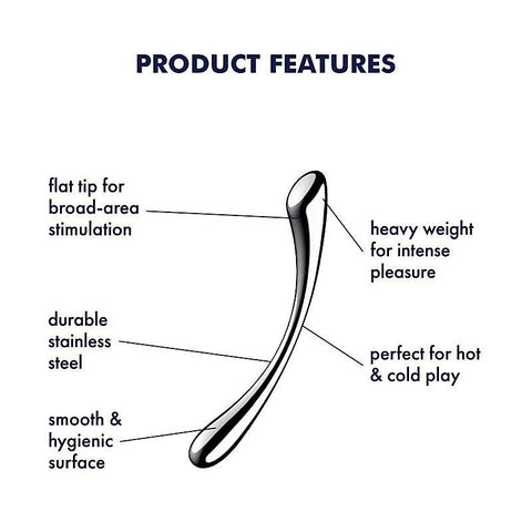 Cosmic Crest 1 High Quality Metal Dildo by Satisfyer