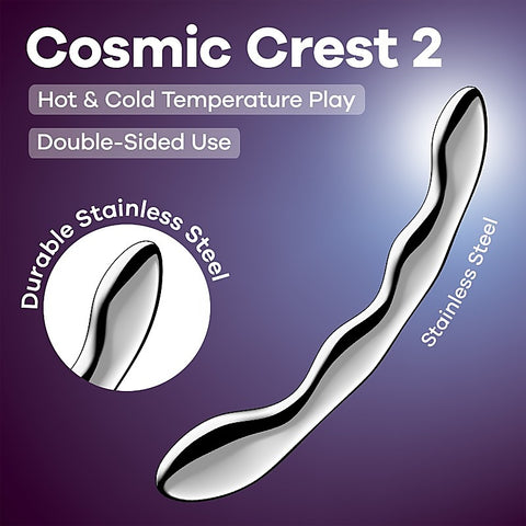 Cosmic Crest 2 Solid Metal Dildo by Satisfyer