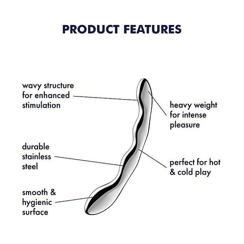 Cosmic Crest 2 Solid Metal Dildo by Satisfyer