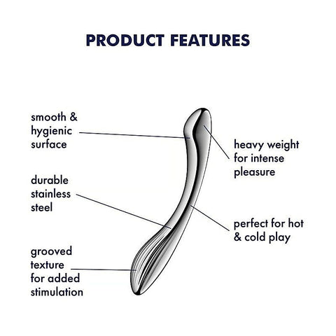 Pure Gravity 1 High Grade Metal Dildo by Satisfyer