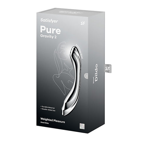 Pure Gravity 2 High Quality Metal Dildo by Satisfyer