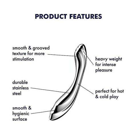 Pure Gravity 2 High Quality Metal Dildo by Satisfyer