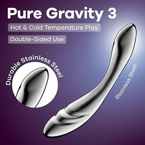 Pure Gravity 3 Metal Dildo by Satisfyer