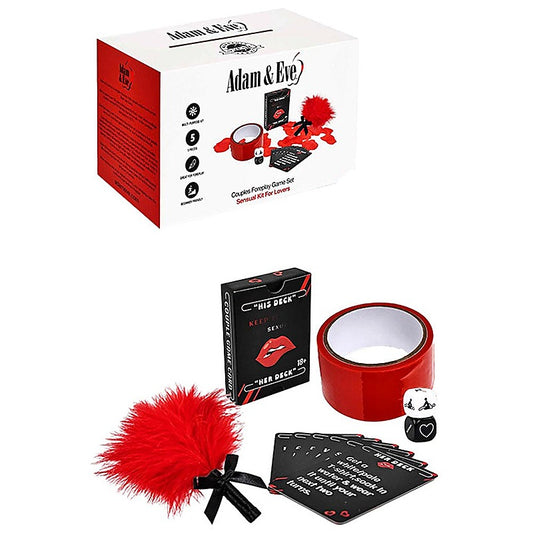 5 Piece Couples Foreplay Card Game Kit by Adam & Eve