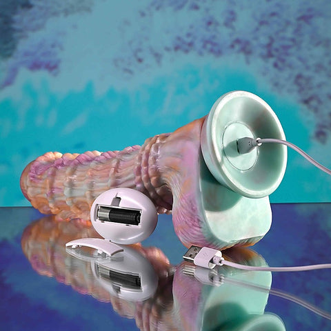 FANTASY Vibrating Dildo with Remote by Evolved