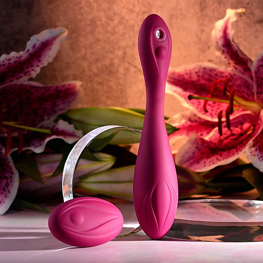 Cherry Pose Flexible & Posable Vibrator by Evolved