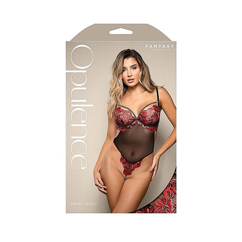 OPULENCE Floral Pearl Teddy by Fantasy Lingerie