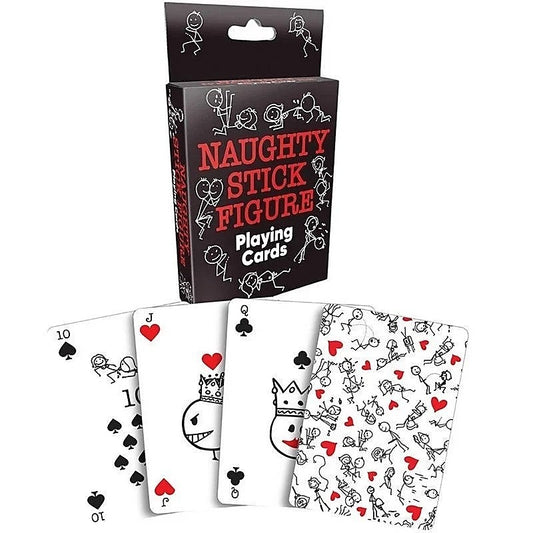 Naughty Stick Figure Playing Cards by Little Genie