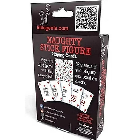 Naughty Stick Figure Playing Cards by Little Genie