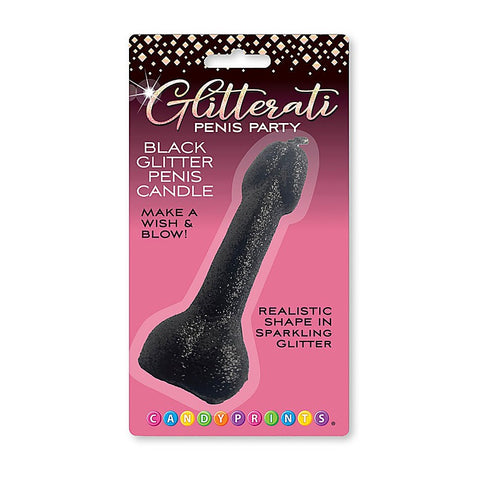Glitterati 10 cm Glitter Penis Party Candle by Little Genie