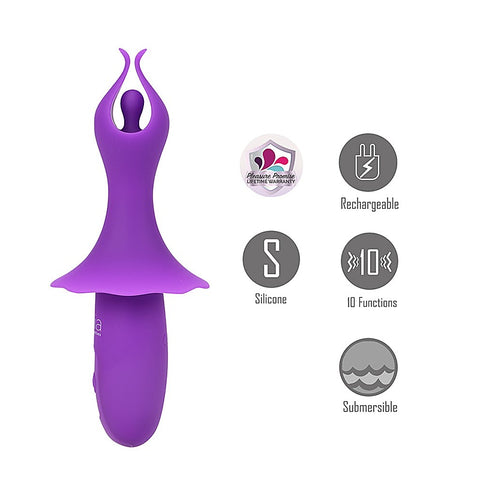 SIENNA USB Rechargeable Fluttering Bullet by Maia Toys