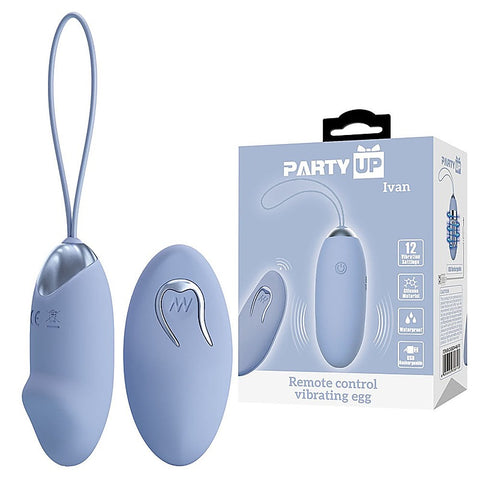 Rechargeable Vibrating Egg with Remote by Party Up
