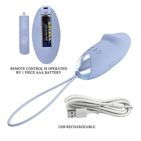 Rechargeable Vibrating Egg with Remote by Party Up