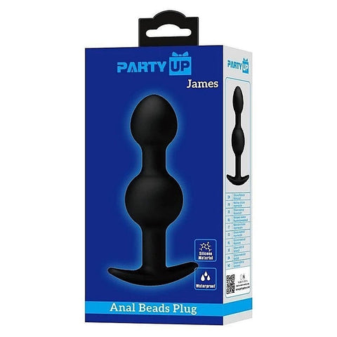 JAMES Beaded Silicone Butt Plug by Party Up