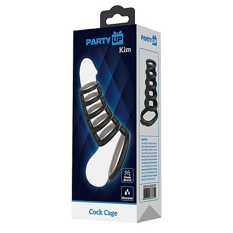 KIM Men's Stretchy Cock Ring Cage by Party Up