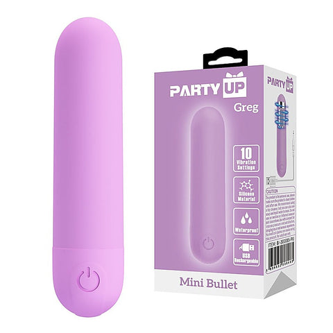 GREG USB Rechargeable Mini Bullet Vibrator by Party Up