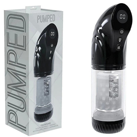 PUMPED Strokemate Thrusting Auto Masturbator by Shots Toys