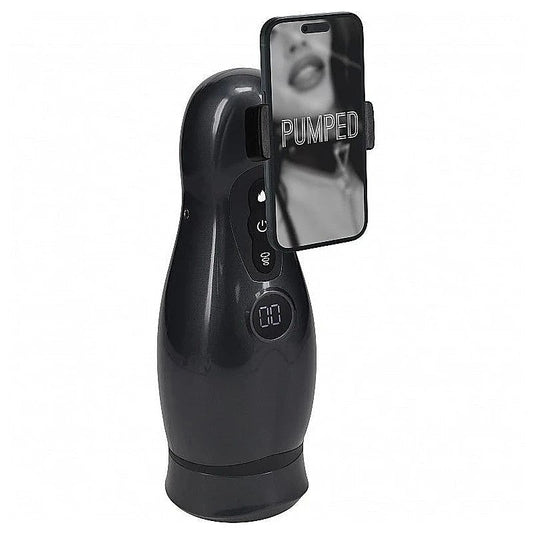 PUMPED Virtuo Vibrating Auto Masturbator by Shots Toys