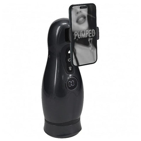 PUMPED Virtuo Vibrating Auto Masturbator by Shots Toys