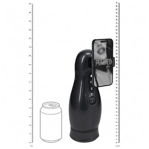 PUMPED Virtuo Vibrating Auto Masturbator by Shots Toys