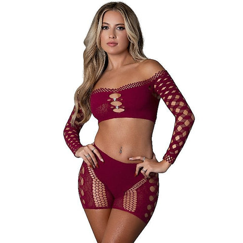 Stella Women's Crop Top and Short Set by Magic Silk