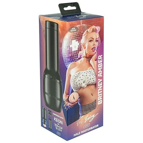 Feel Britney Amber PowerBlow Compatible Stroker by Kiiroo