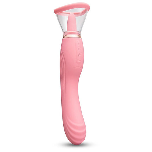 Lick Double Ended Vibrator with Licking Tongue by Le Wand
