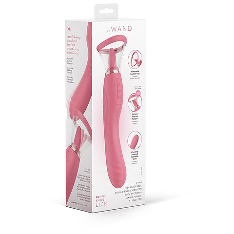 Lick Double Ended Vibrator with Licking Tongue by Le Wand
