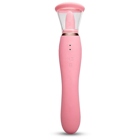 Lick Double Ended Vibrator with Licking Tongue by Le Wand