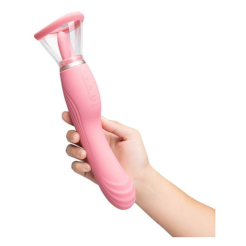 Lick Double Ended Vibrator with Licking Tongue by Le Wand