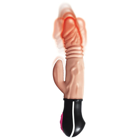 Natural Realskin Hot Cock Rotating Thrusting Dildo