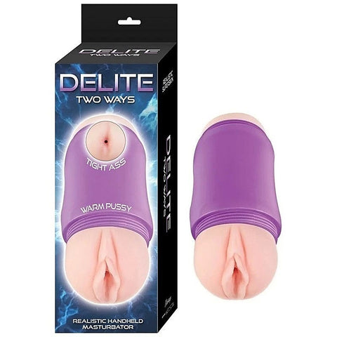 Delite Two Ways Vagina and Ass Stroker by Nasstoys