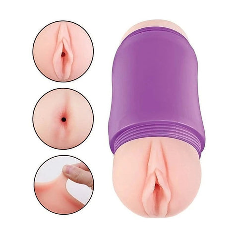 Delite Two Ways Vagina and Ass Stroker by Nasstoys