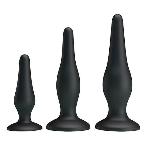 Pretty Love Beginners Mini Silicone Anal Plug Kit by Baile