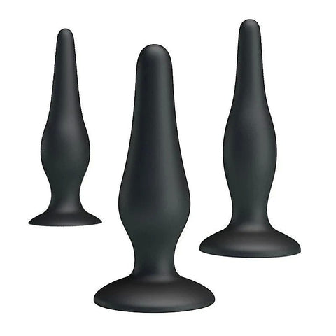 Pretty Love Beginners Mini Silicone Anal Plug Kit by Baile