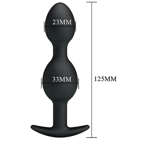 Pretty Love Silicone Anal Balls Butt Plug by Baile