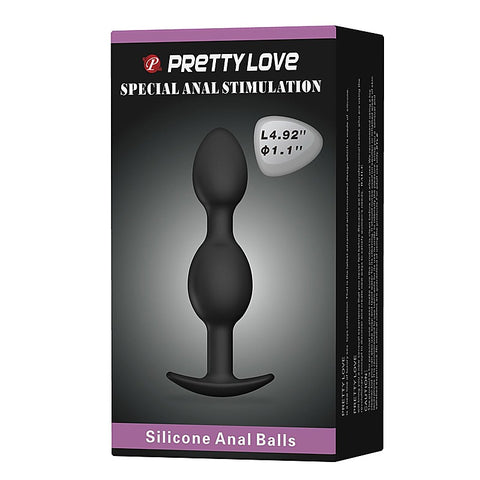 Pretty Love Silicone Anal Balls Butt Plug by Baile