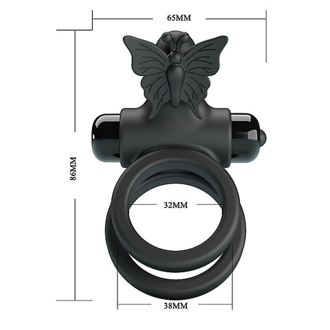 Vibrating Passionate Silicone Cock Ring IX by Baile