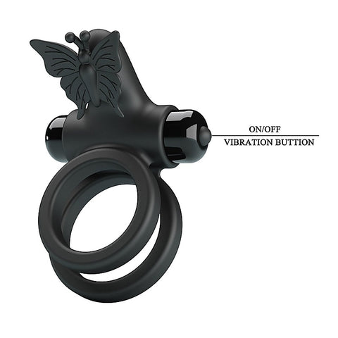 Vibrating Passionate Silicone Cock Ring IX by Baile