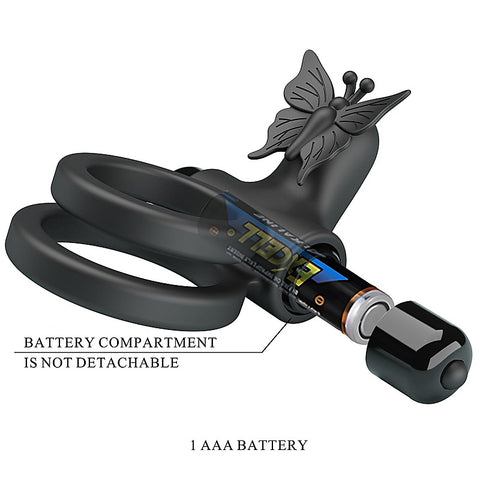 Vibrating Passionate Silicone Cock Ring IX by Baile