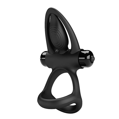 10 Functions Stretchy & Vibrating Cock Ring by Baile